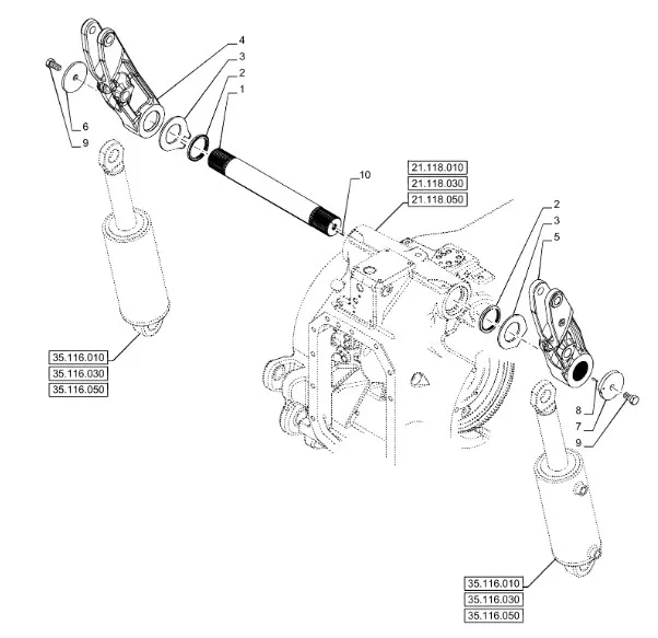 48138086 - Кольцо фиксир. вала крепл. навески задн. Т7/Pm.